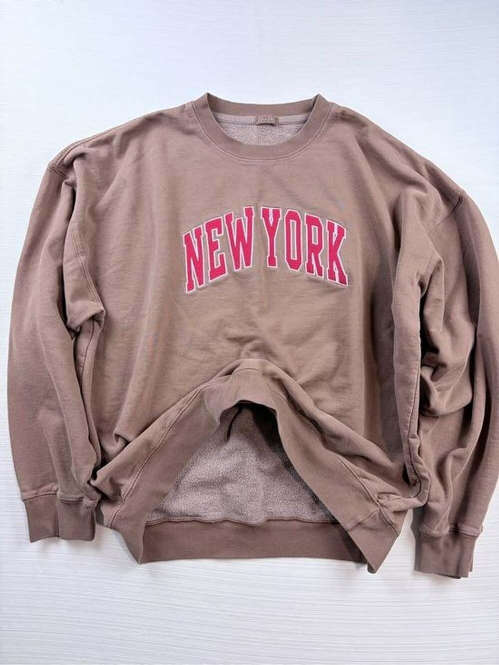 John Galt New York Graphic Crewneck Sweatshirt w/ Red embroidered Lettering XL